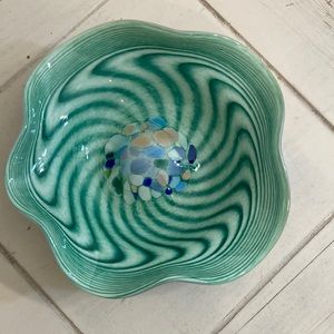 Dockyard Glassworks tinker dish swirling pattern
